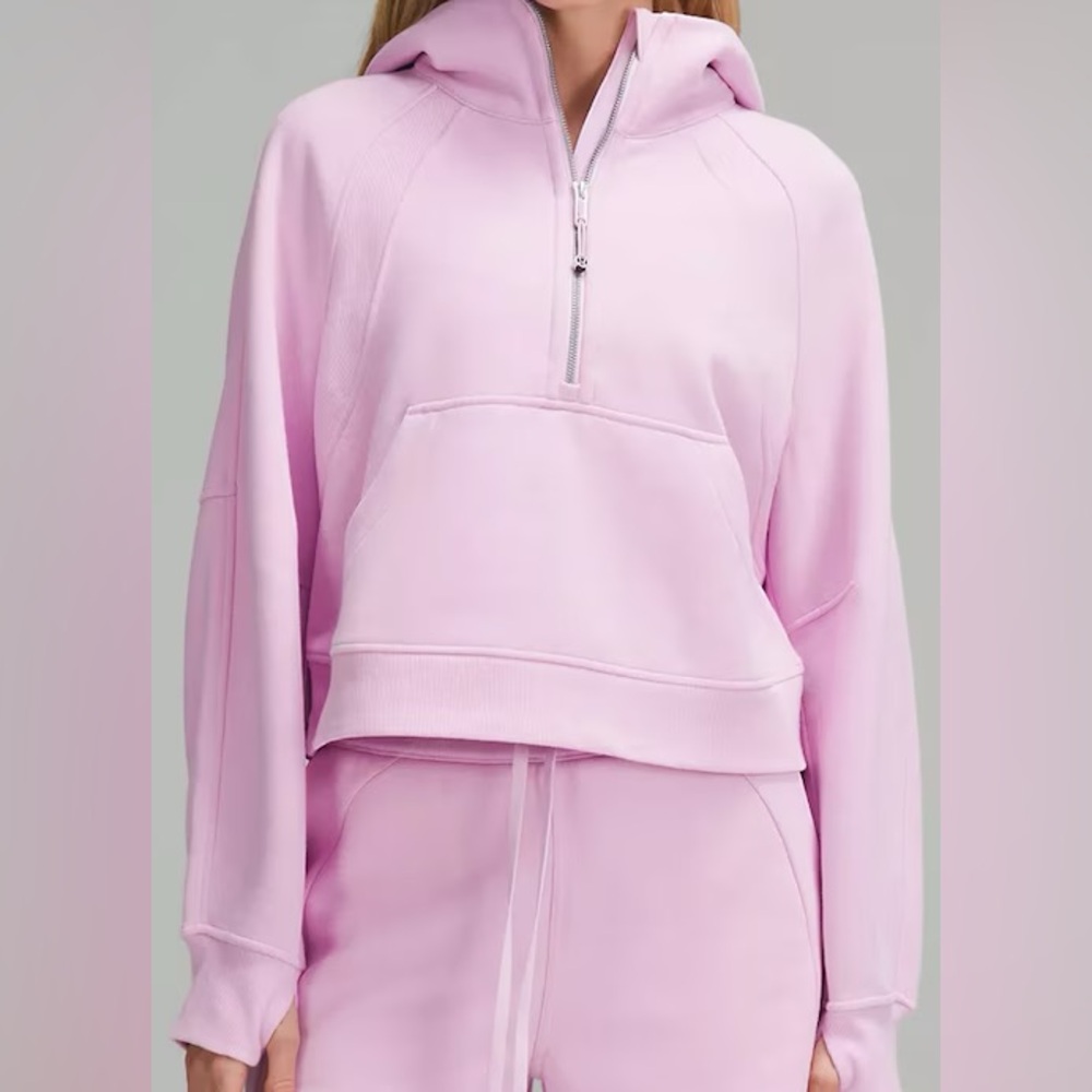 Lululemon Pink Half Zip-Up Hoodie Size XS-S